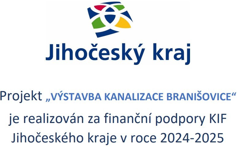VÝSTAVBA KANALIZACE BRANIŠOVICE - leták JčK